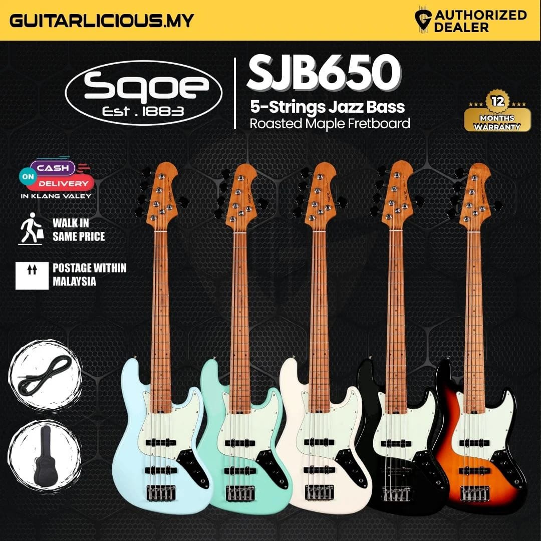 SQOE SJB650 5 String Bass