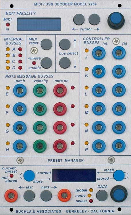 225e MIDI Decoder / Preset Manager