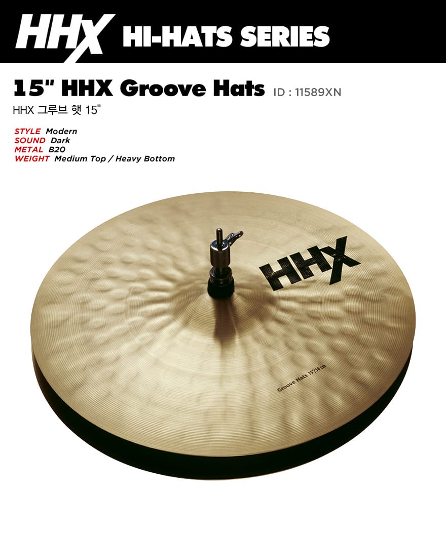 Sabian HHX Groove Hi-Hats 15″