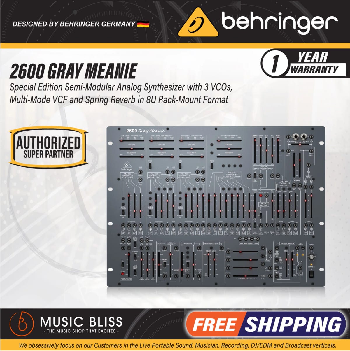 Behringer 2600 Gray Meanie (×2)